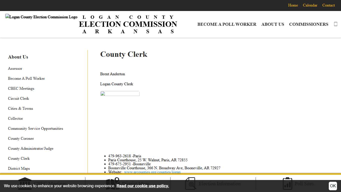 County Clerk Logan County AR Election Commission
